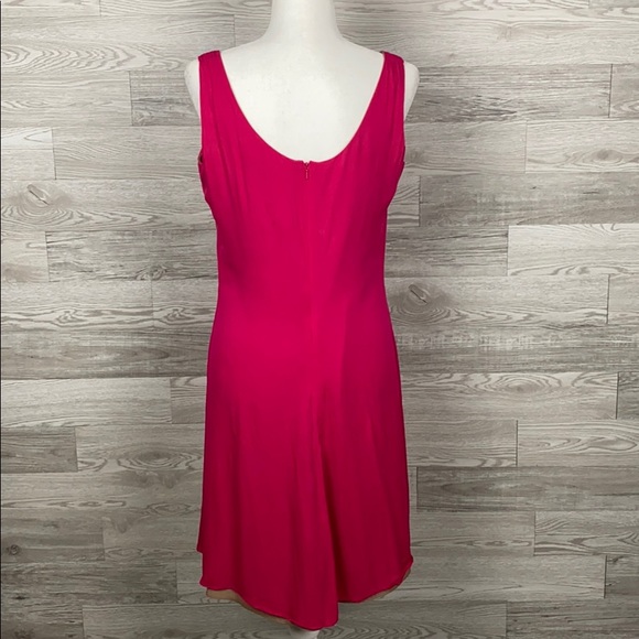 Linda Allard Ellen Tracy Pink A line Silk Dress - Picture 5 of 6